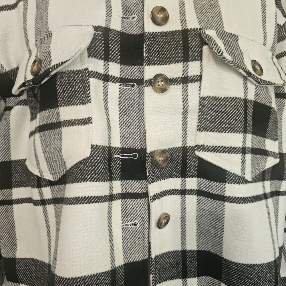 Love Tree Monochrome Plaid Jacket - Picture 2 of 5
